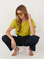 Limonkowy t-shirt Fire