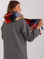 Hurt Czerwono-musztardowy zimowy szal damski