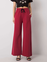 Bordowe spodnie dresowe Abril 