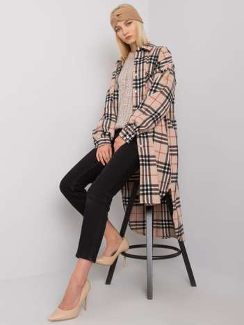 Beige-schwarze lange Karoshe Baltimore.