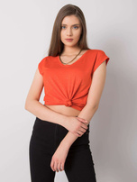 Pomarańczowa bluzka w paski Giselle RUE PARIS