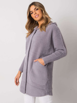 Carolyn's grey alpaca coat