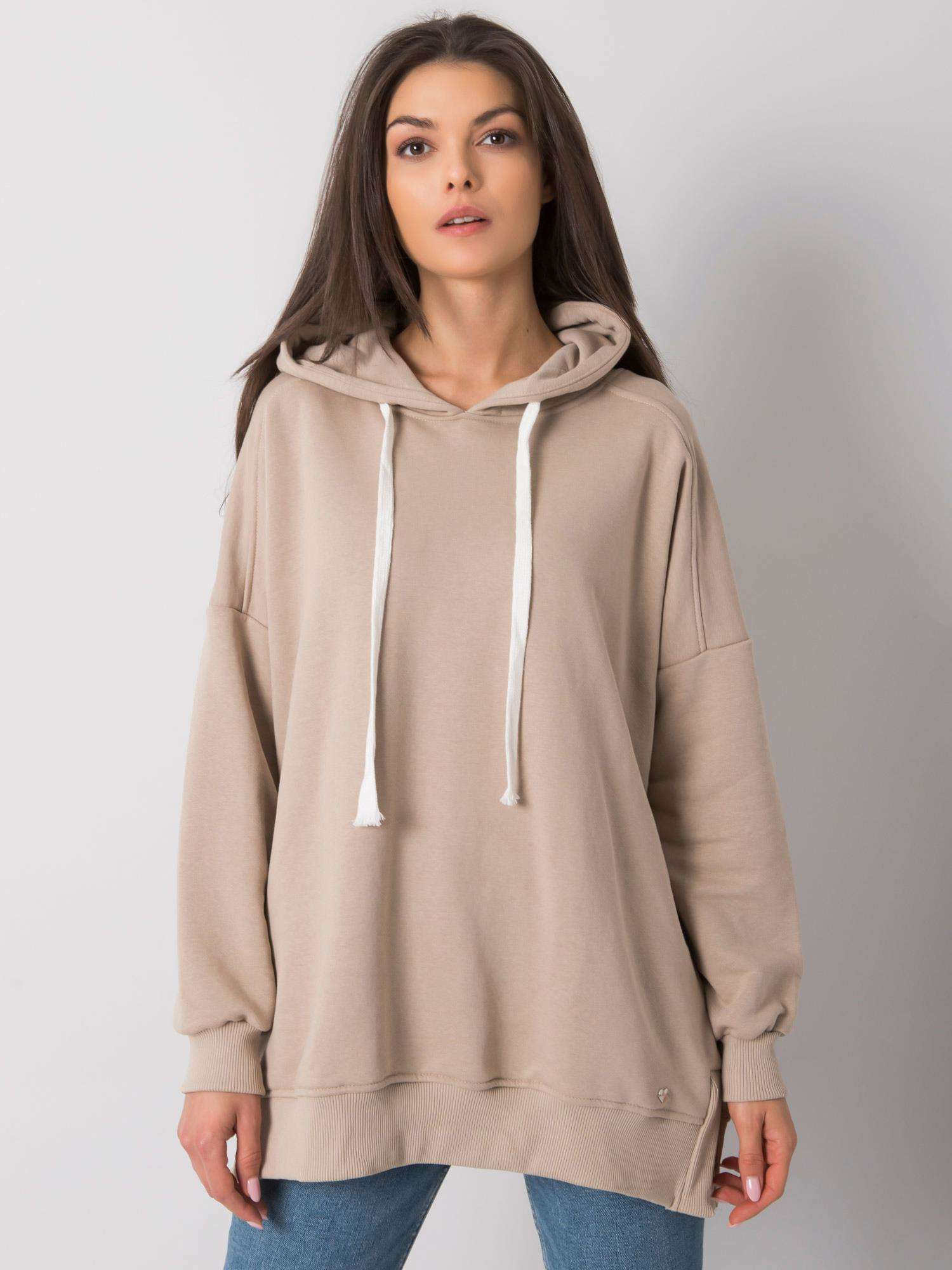 Beige basic hoodie Cleveland 