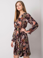 Schwarzes Kleid mit V-Ausschnitt Agnes OCH BELLA.