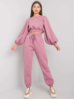 Brudnoróżowy damski komplet dwuczęściowy Constanca RUE PARIS