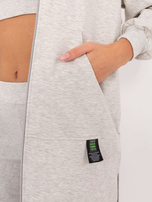 Hurtownia Szary melanżowy komplet z długą bluzą