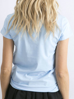 Jasnoniebieski t-shirt Peachy