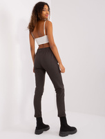 Hurt Khaki dresowe spodnie basic z kieszeniami Aprilia