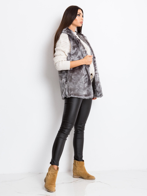 Szara kamizelka Fluffy