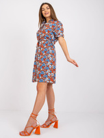 Jasnobrązowa sukienka szmizjerka w kwiaty Lelani SUBLEVEL