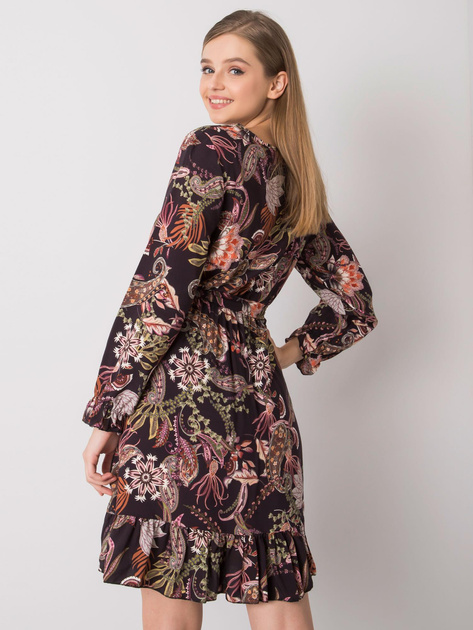 Czarna sukienka z dekoltem V Agnes OCH BELLA