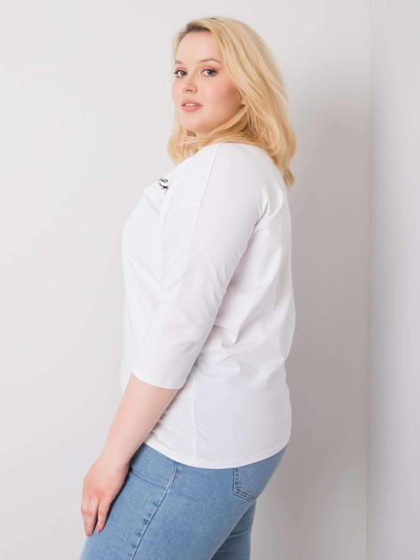 Biała bluzka damska z bawełny Filippa