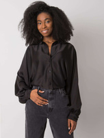 Czarna koszula z szerokimi rękawami Cristina 