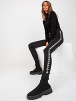 Hurt Czarne damskie legginsy na co dzień high waist 