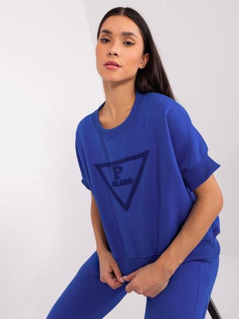 Hurtownia Kobaltowy dwuczęściowy komplet dresowy