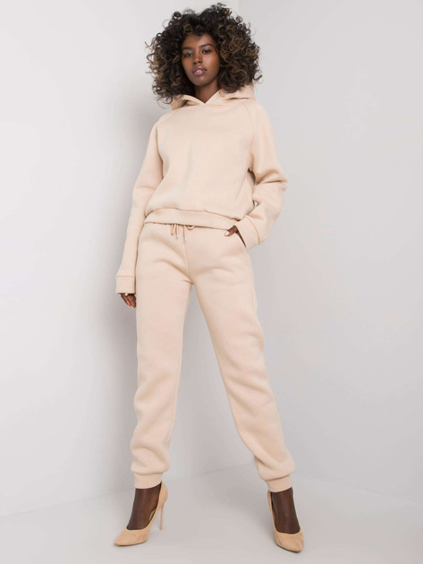 Jasnobeżowy komplet z bawełny Huguette