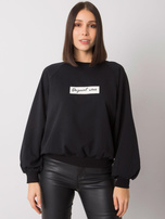 Czarna bluza plus size bez kaptura Hariette