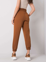 Brązowe spodnie dresowe Sandra RUE PARIS
