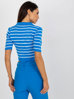 Hurtownia online Niebieska damska bluzka polo w paski