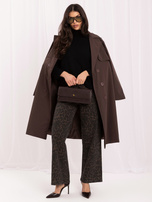 Black women's oversized turtleneck sweater.