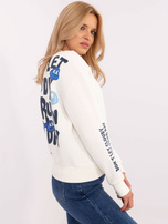 Hurt Biała ocieplana bluza z nadrukiem SUBLEVEL