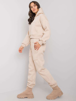 Beżowy komplet dresowy bawełniany Solange