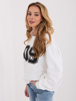 Ecru bluza oversize bez kaptura