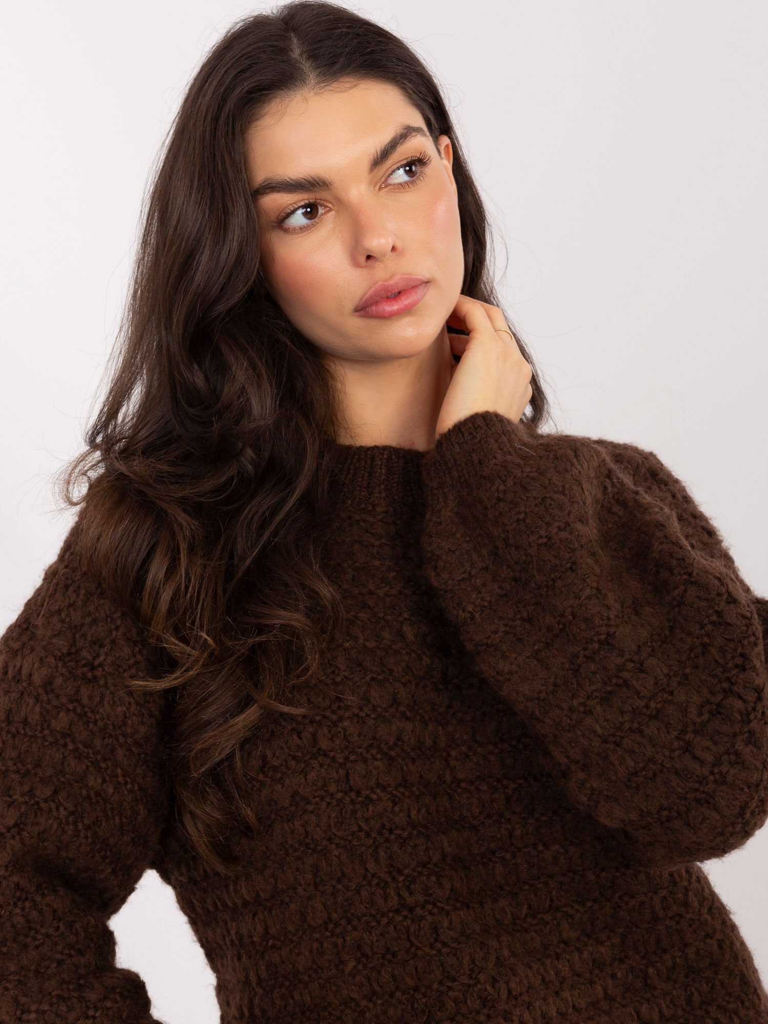Sweter brązowy