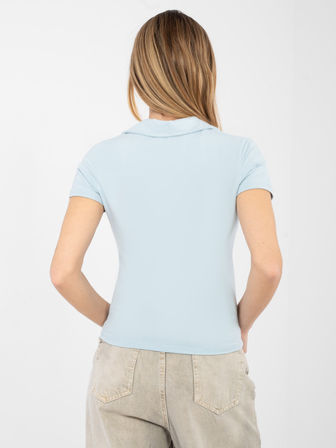 Jasnoniebieska damska koszulka basic