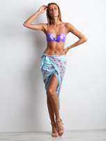 Hurt Jasnoniebieska chusta damska we wzory