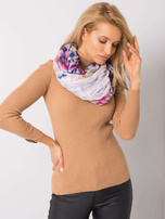 Biała chusta w kwiaty