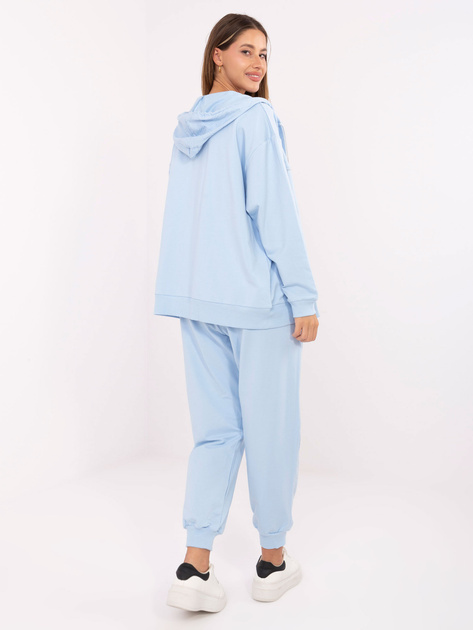 Jasnoniebieski komplet z rozpinaną bluzą