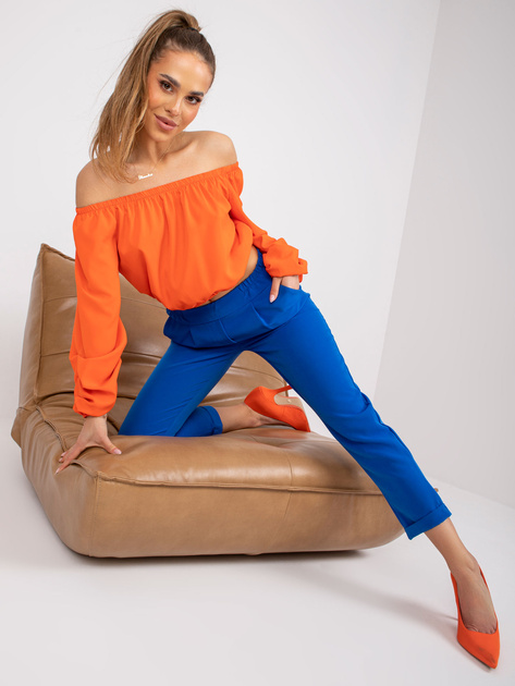 Ciemnoniebieskie klasyczne spodnie damskie Samanta