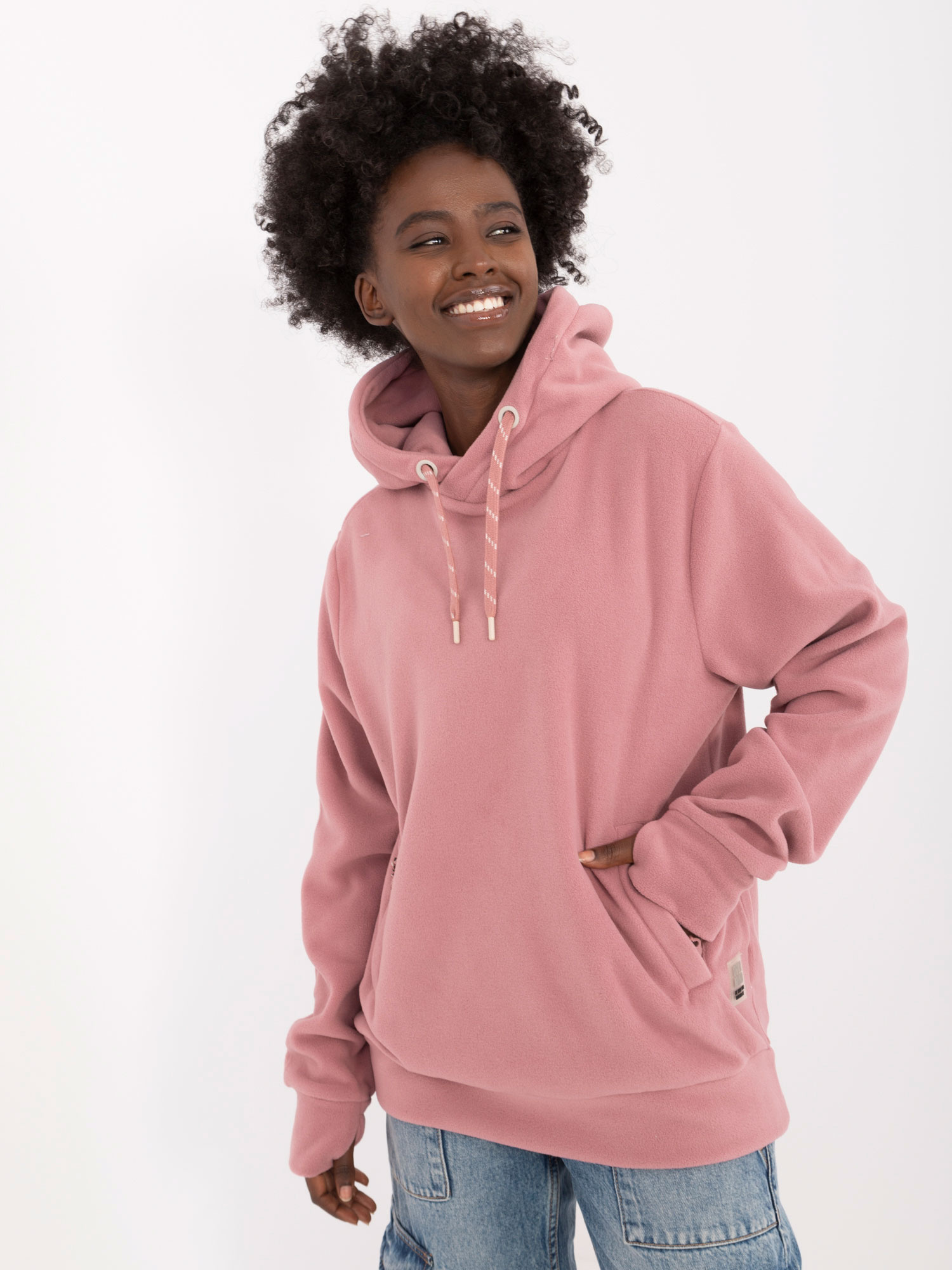 Wholesale Dirty Pink Fleece Hoodie SUBLEVEL