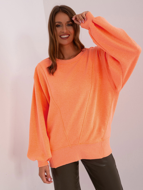 Hurt Fluo pomarańczowa oversize bluza bawełniana