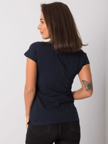 Granatowy t-shirt Square