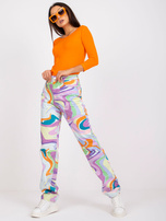 Pomarańczowa bluzka bawełniana Mona