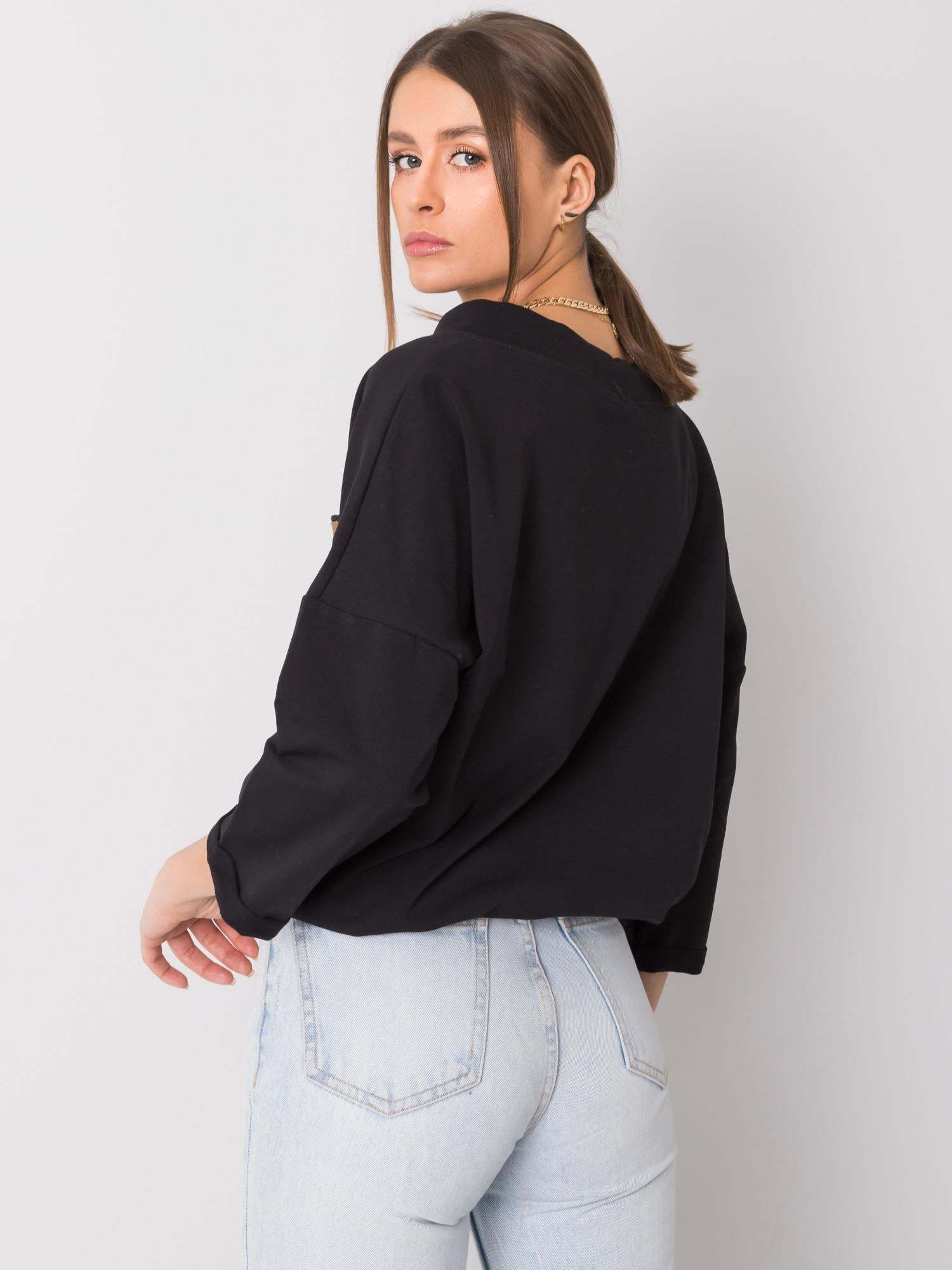 Schwarzer Hoodie Vera.