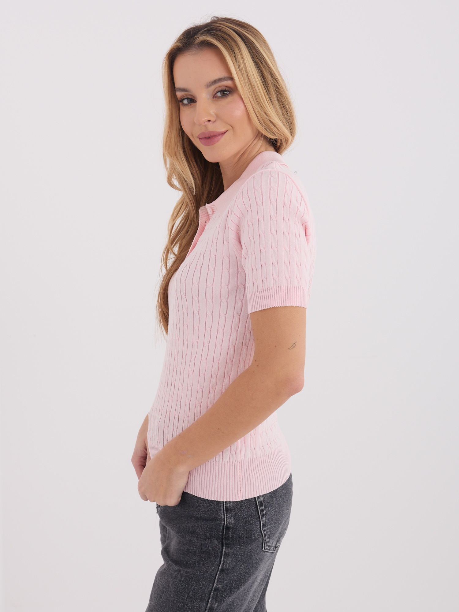Sweter jasny różowy