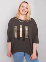 Ciemna khaki bluzka Izzy