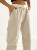 Fango sztruksowe spodnie ze zwężaną nogawką