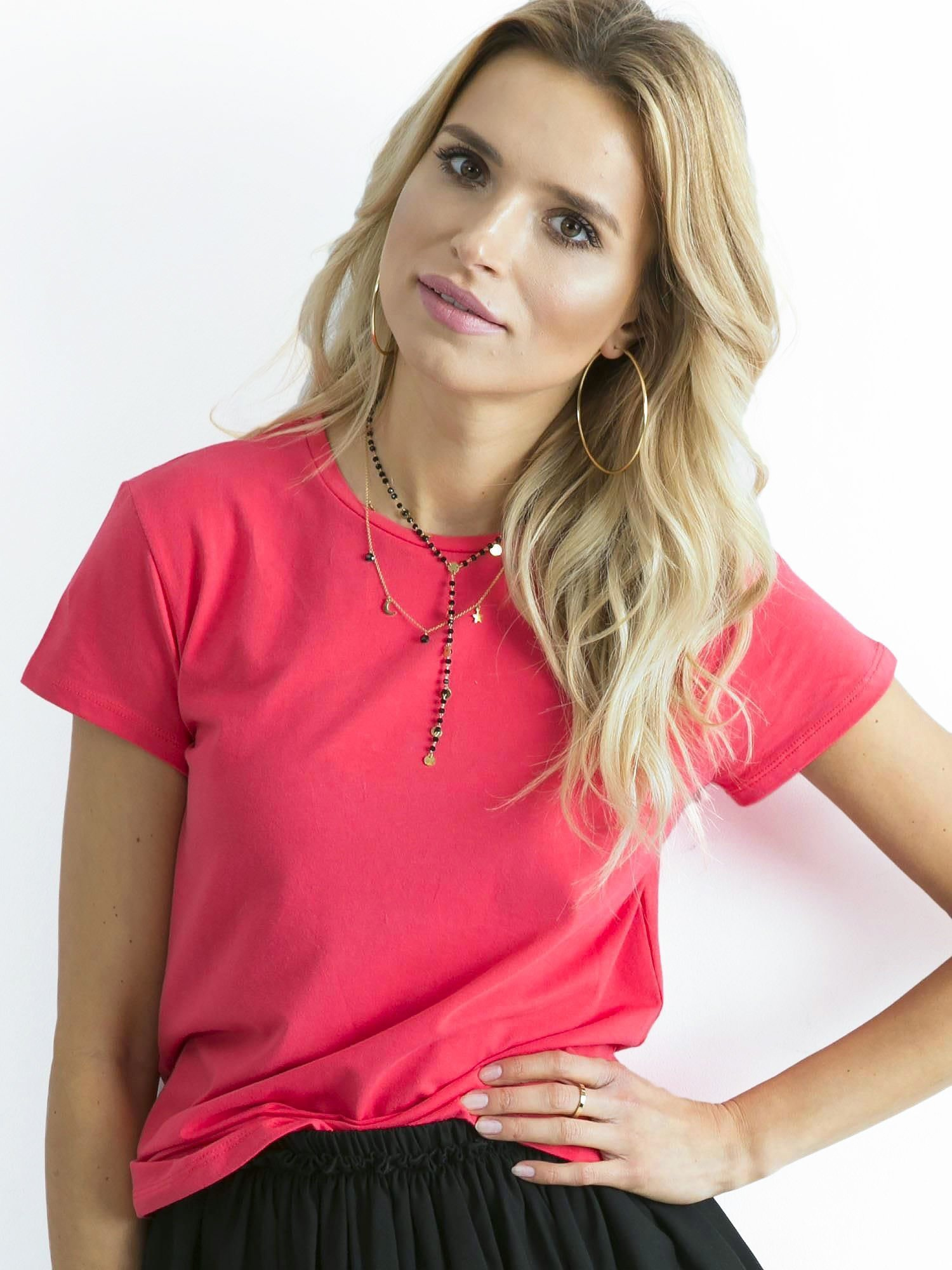 Malinowy t-shirt Peachy