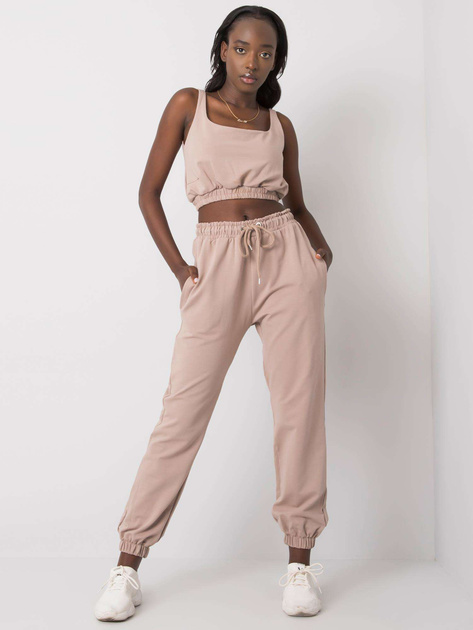 Ciemnobeżowy komplet dresowy Irini