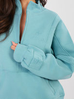 Turkusowa damska bluza oversize NATURAL SIDE