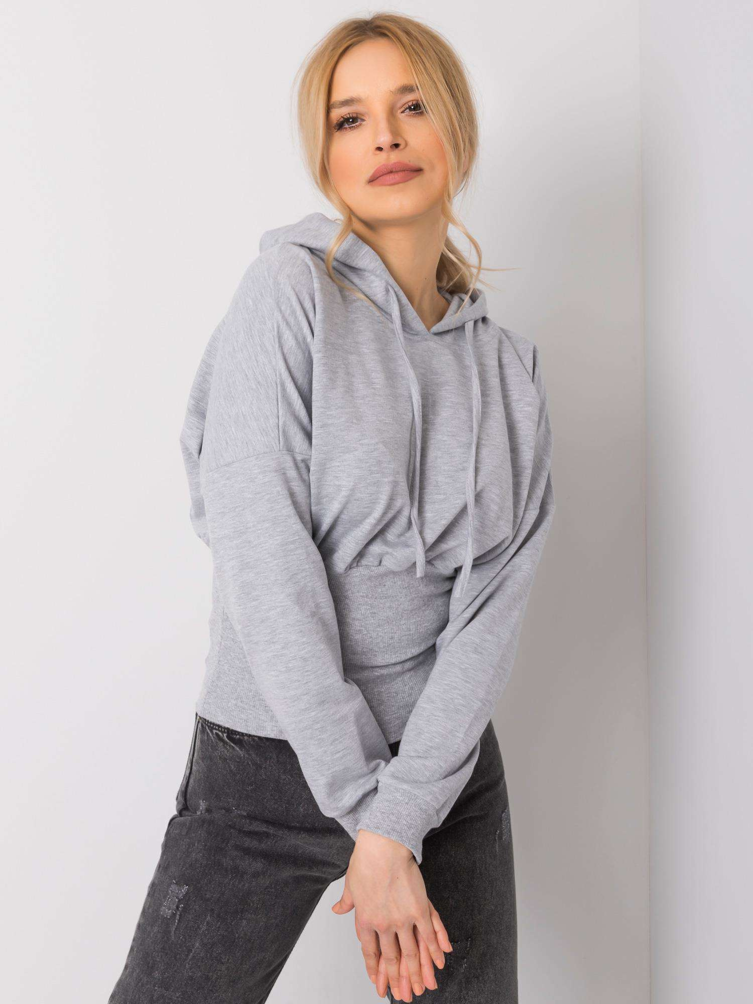 Graue Melange Sweatshirt Leilani RUE PARIS.