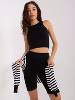 Hurt Black-and-white three-piece casual set.