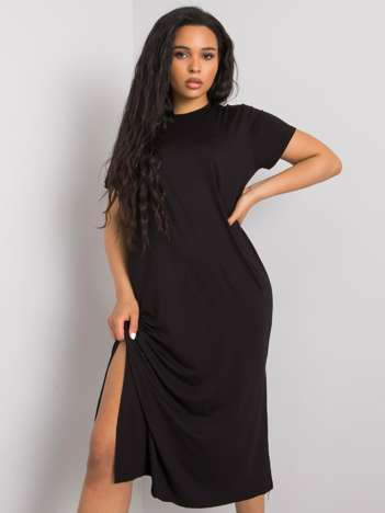 Czarna sukienka plus size Nanette