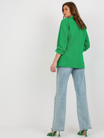 Hurtownia Zielona damska marynarka z rękawem 3/4 Adela