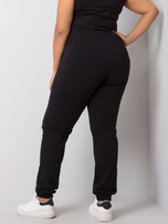 Czarne spodnie dresowe plus size Beatriz