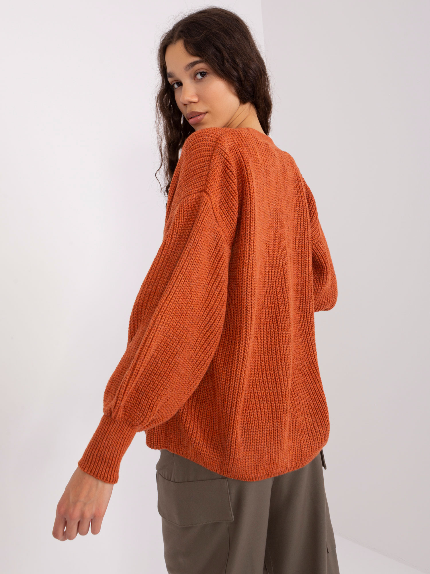 Hurt Dark Orange Set with Puff Sleeve